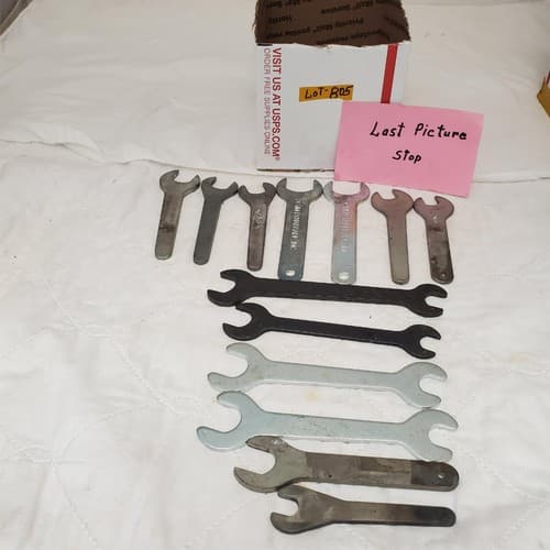 Lot of 13 Assorted Open End Spanner Wrenches Set LOT-805 - Thumbnail 7