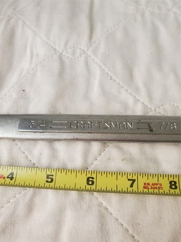 CRAFTSMAN 3/4 - 7/8 V43928 Double-Ended Ring Wrench Tool LOT 298 - Thumbnail 3