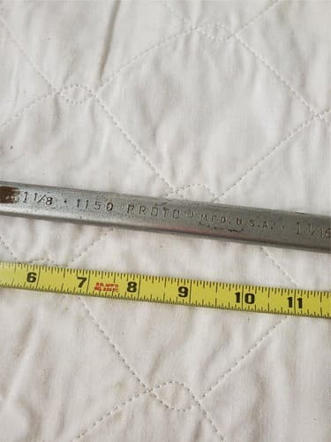 PROTO 1 1/8 - 1 1/16 No.1150 Double-Ended Ring Wrench Tool LOT 276 - Thumbnail 3