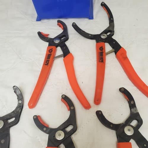 Lot of 5 ROBO Oil Filter Wrench Pliers LOT-196 - Thumbnail 5