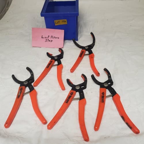 Lot of 5 ROBO Oil Filter Wrench Pliers LOT-196 - Thumbnail 8