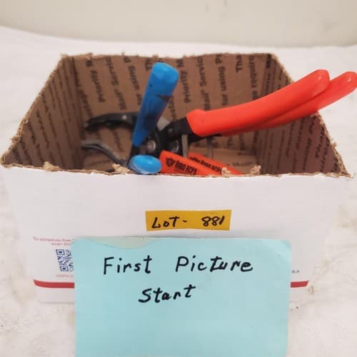 Lot of 3 Duct Cutter & Adjustable Oil Filter Pliers Set LOT-881 - Thumbnail 2