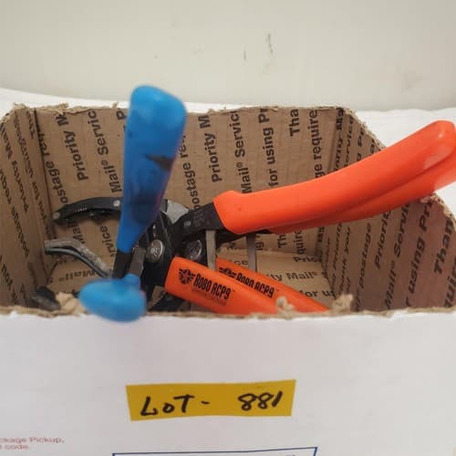 Lot of 3 Duct Cutter & Adjustable Oil Filter Pliers Set LOT-881 - Thumbnail 3