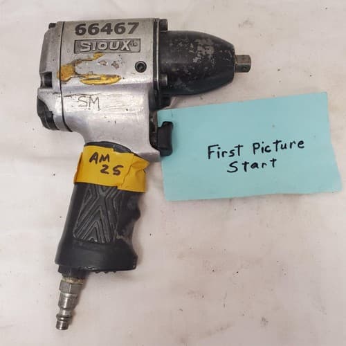 Sioux 5039B 3/8 Inch Pistol Grip Pneumatic Air Impact Wrench AM25 - Image 1