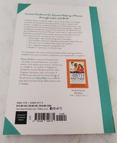 The Birth Partner's Quick Reference Guide and Planner Book By Penny Simkin - Thumbnail 3