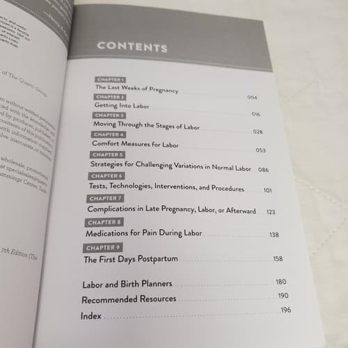 The Birth Partner's Quick Reference Guide and Planner Book By Penny Simkin - Thumbnail 4