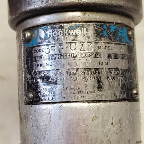 Rockwell 1300 RPM model air drill pneumatic pistol grip screwdriver AM8 - Thumbnail 4