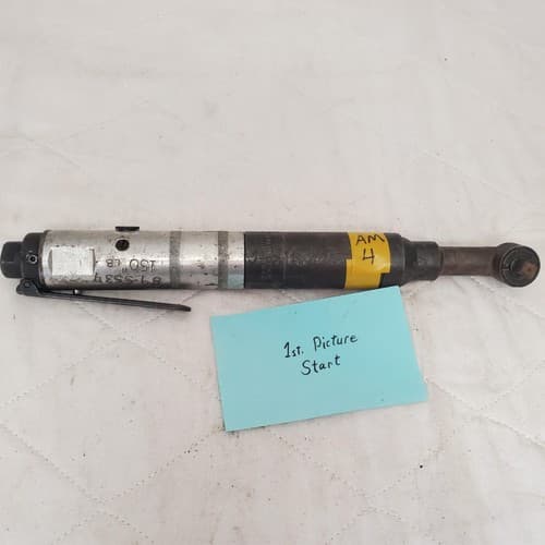 3/8" Drive Reversable Inline Pneumatic Angle Ratchet Wrench AM4 - Image 1