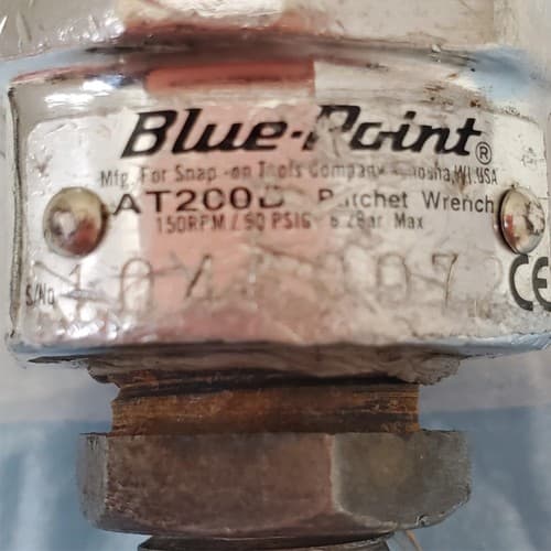 Blue Point AT200D 150RPM Heavy Duty Pneumatic Air Ratchet Wrench AM78 - Thumbnail 6