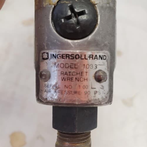 Ingersoll Rand Model 1033 Ratchet Wrench Serial No 1 AM109 - Thumbnail 4