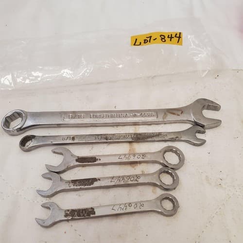 Lot of 5 Craftsman Open & Box End Wrenches Set LOT-844 - Thumbnail 7