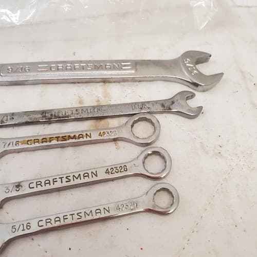 Lot of 5 Craftsman Open & Box End Wrenches Set LOT-844 - Thumbnail 5