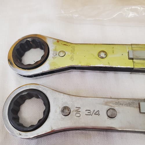 Lot of 5 Assorted Ratchet Box End Wrench Set LOT-859 - Thumbnail 5