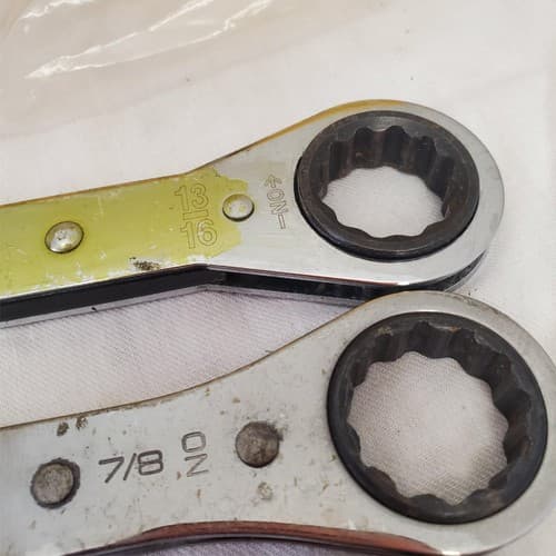 Lot of 5 Assorted Ratchet Box End Wrench Set LOT-859 - Thumbnail 4