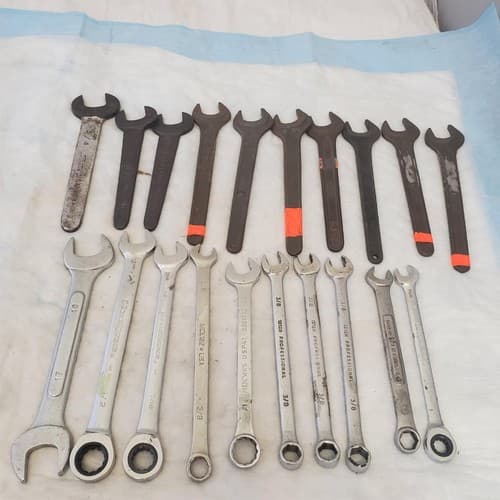 Lot of 20 Assorted Various Size Wrenches Tools LOT 355 - Thumbnail 3