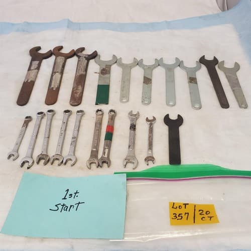 Lot of 20 Various Brand Assorted Size Wrenches Hand Tools LOT 357 - Image 1