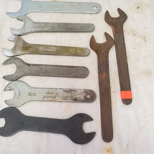Lot of 9 Various Brand Assorted Open Ended Wrench Set LOT-845 - Thumbnail 5