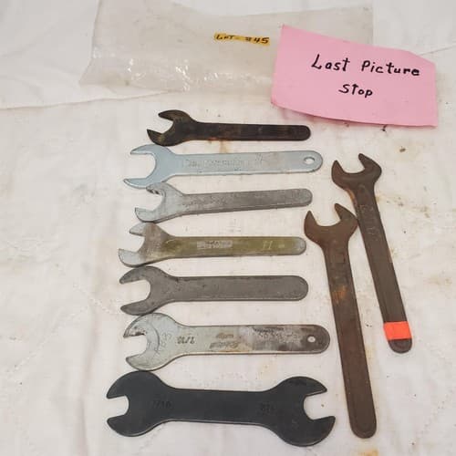 Lot of 9 Various Brand Assorted Open Ended Wrench Set LOT-845 - Thumbnail 6