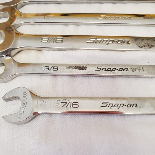 Lot of 5 Snap-On Combination Wrench Set LOT-858 - Thumbnail 4