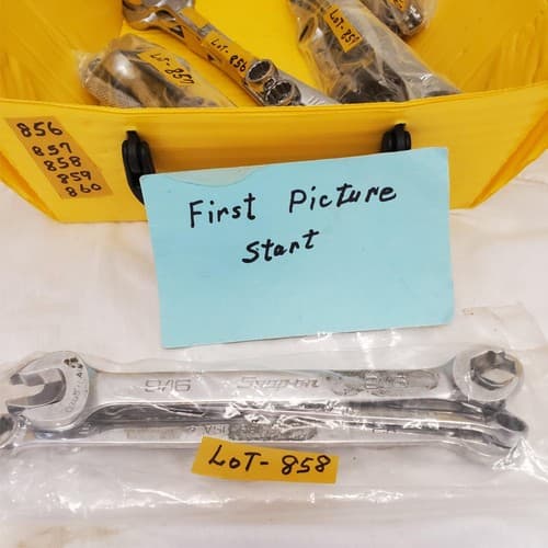 Lot of 5 Snap-On Combination Wrench Set LOT-858 - Thumbnail 2