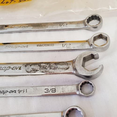 Lot of 5 Snap-On Combination Wrench Set LOT-858 - Thumbnail 6