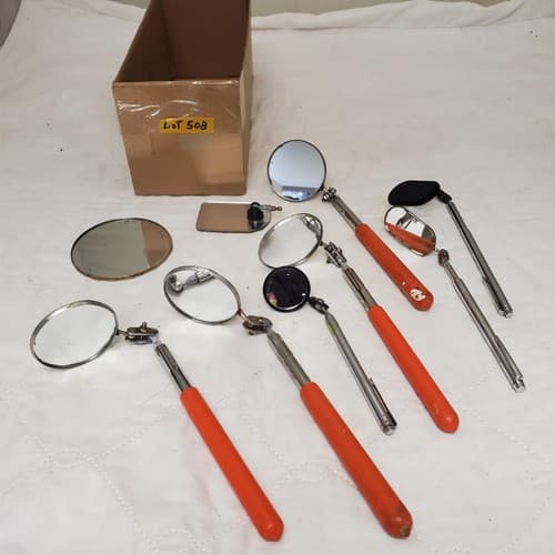 Lot of Telescopic Adjustable Inspection Mirror Automotive Repair Tool LOT-508 - Image 1
