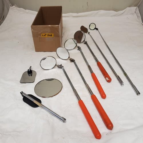Lot of Telescopic Adjustable Inspection Mirror Automotive Repair Tool LOT-508 - Thumbnail 6