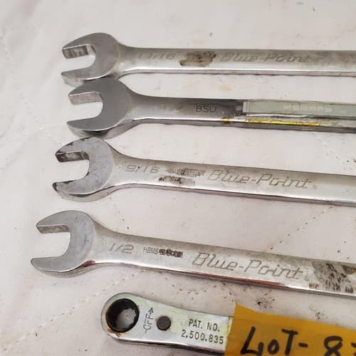 Lot of 5 Blue-Point Combination Box Wrenches Set LOT-831 - Thumbnail 3