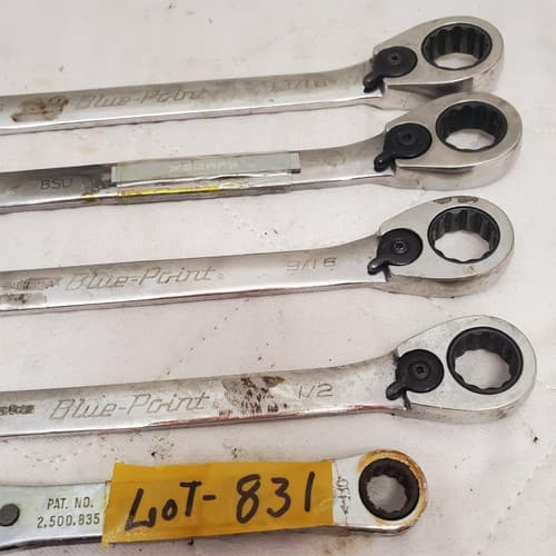 Lot of 5 Blue-Point Combination Box Wrenches Set LOT-831 - Thumbnail 2