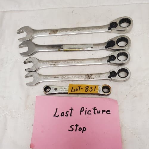 Lot of 5 Blue-Point Combination Box Wrenches Set LOT-831 - Thumbnail 6