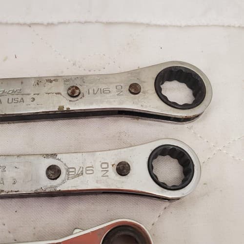 Lot of 5 Double Box Reversible Ratcheting Wrench Set LOT-830 - Thumbnail 5