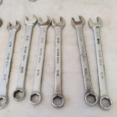 Lot of 20 Various Brand Assorted Size Wrenches Hand Tools LOT 358 - Thumbnail 10
