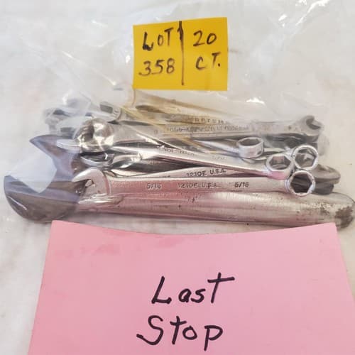 Lot of 20 Various Brand Assorted Size Wrenches Hand Tools LOT 358 - Thumbnail 12