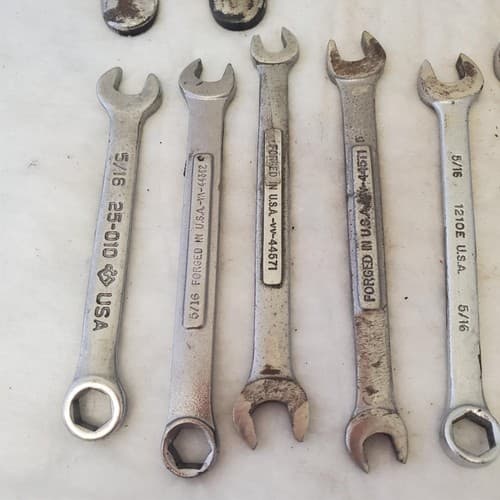 Lot of 20 Various Brand Assorted Size Wrenches Hand Tools LOT 358 - Thumbnail 11