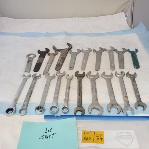 Lot of 20 Various Brand Assorted Size Wrenches Hand Tools LOT 360 - Image 1