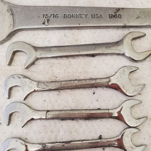 Lot of Assorted 4 Way Angle Head Open End, Crowfoot & other Wrenches LOT 472 - Thumbnail 6