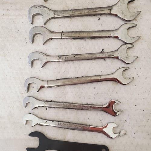 Lot of Assorted 4 Way Angle Head Open End, Crowfoot & other Wrenches LOT 472 - Thumbnail 4