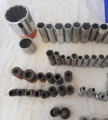 Lot of 120 pc Assorted Sockets/ Chrome / Ratchet Impact Sockets LOT 307 - Thumbnail 7