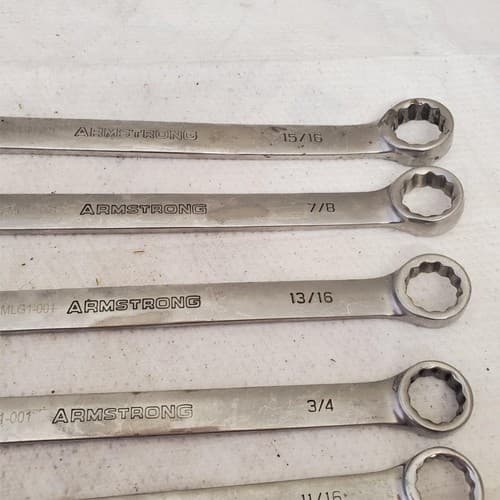 Lot of Assorted Armstrong Combination Box Wrenches LOT 594 - Thumbnail 3