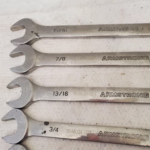 Lot of Assorted Armstrong Combination Box Wrenches LOT 594 - Thumbnail 2