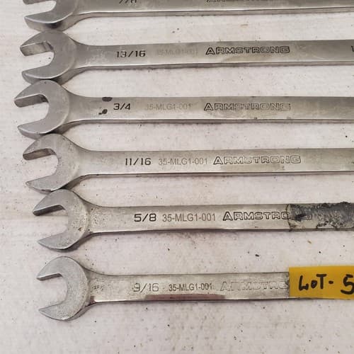 Lot of Assorted Armstrong Combination Box Wrenches LOT 594 - Thumbnail 4