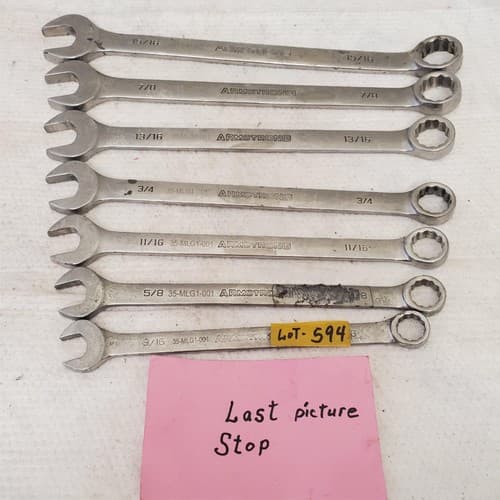 Lot of Assorted Armstrong Combination Box Wrenches LOT 594 - Thumbnail 8