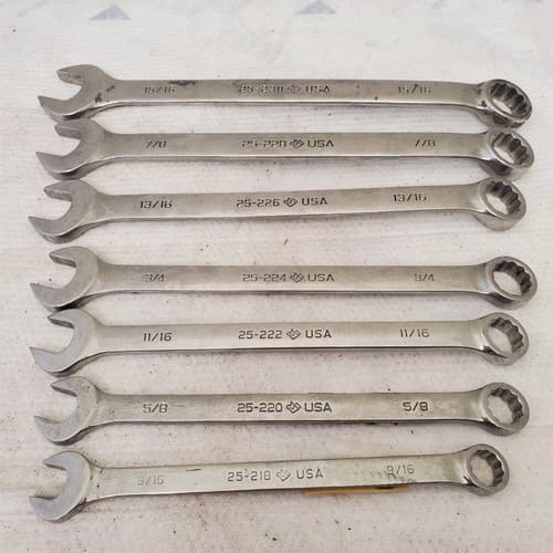 Lot of Assorted Armstrong Combination Box Wrenches LOT 594 - Thumbnail 7