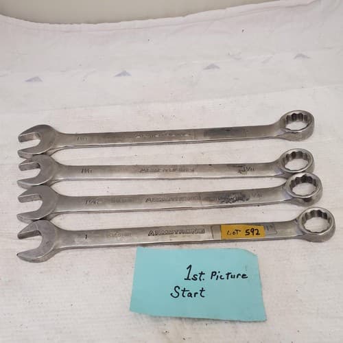 Lot of Assorted Armstrong Combination Box Wrenches LOT 592 - Image 1