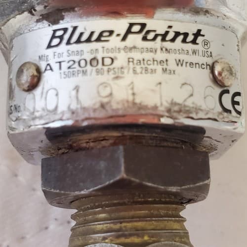 Blue Point AT200D 1/4" Heavy Duty Pneumatic Air Ratchet Wrench Air Tool AK19 - Thumbnail 5