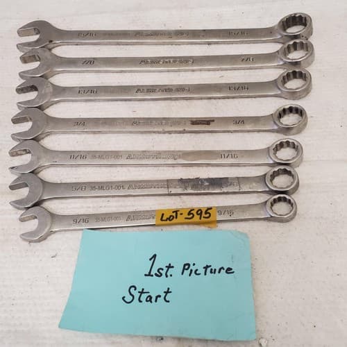 Lot of Assorted Armstrong Combination Box Wrenches LOT 595 - Image 1