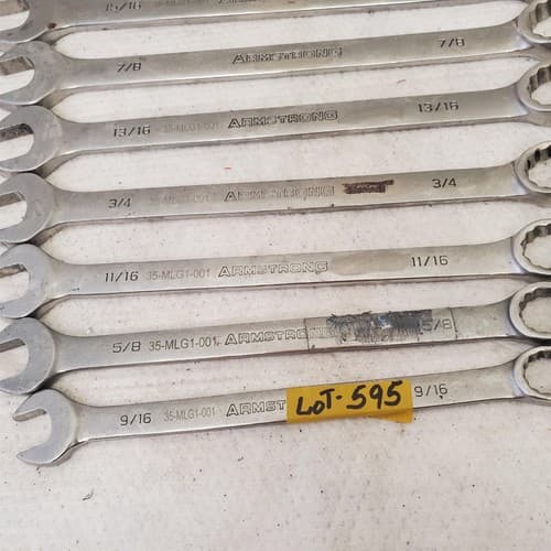 Lot of Assorted Armstrong Combination Box Wrenches LOT 595 - Thumbnail 5