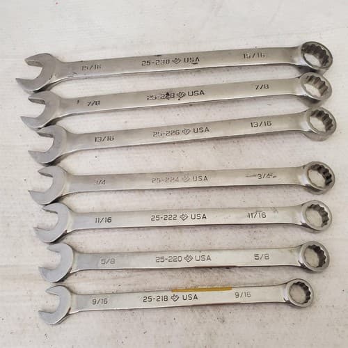 Lot of Assorted Armstrong Combination Box Wrenches LOT 595 - Thumbnail 6