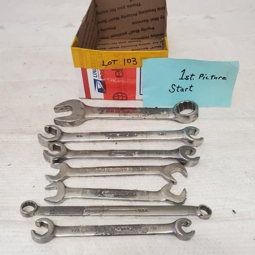 Lot of Assorted Armstrong Combination, Open Ended & other Wrenches LOT 103 - Image 1