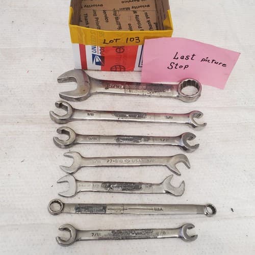 Lot of Assorted Armstrong Combination, Open Ended & other Wrenches LOT 103 - Thumbnail 6
